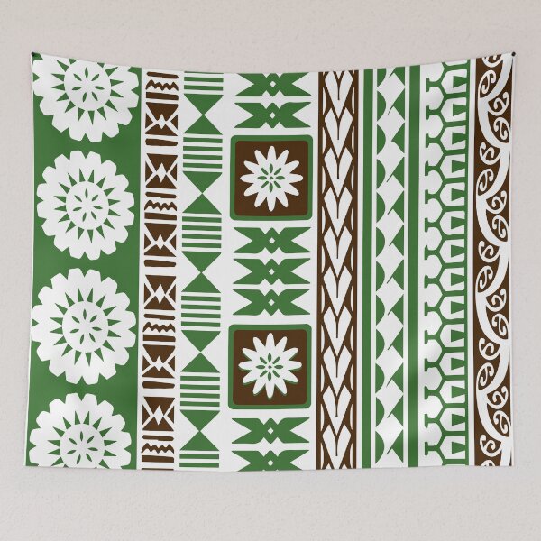Item preview, Green Fijian Tapa Cloth Design designed and sold by Alafina2019.