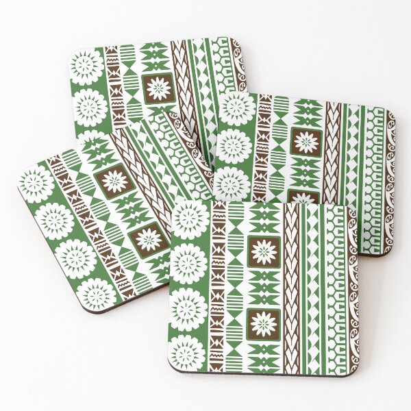 Item preview, Green Fijian Tapa Cloth Design designed and sold by Alafina2019.