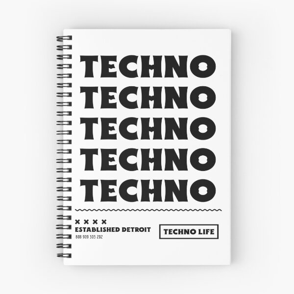 Item preview, Techno Techno Techno Techno Techno (black)  designed and sold by Discothreadz.