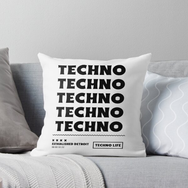 Item preview, Techno Techno Techno Techno Techno (black)  designed and sold by Discothreadz.