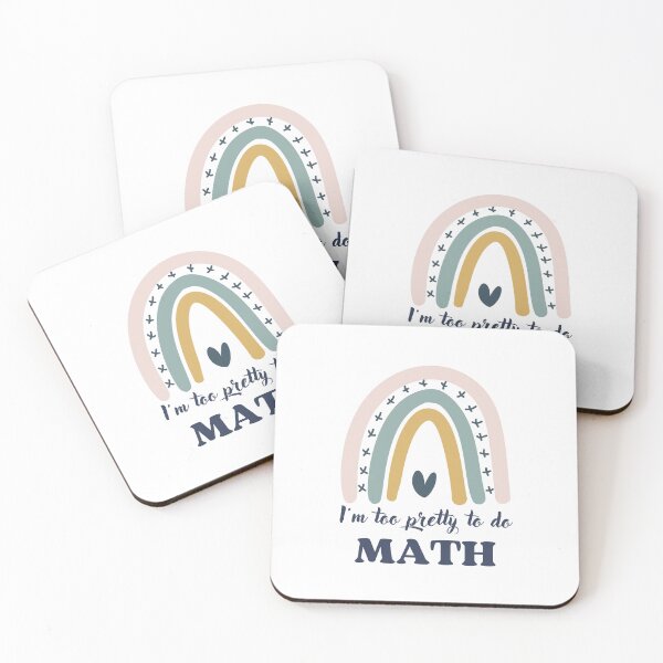 Item preview, i'm too pretty to do math sarcastic math homework gift designed and sold by MouDantArts.