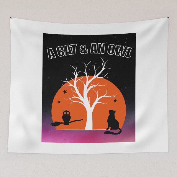Item preview, A Cat And An Owl designed and sold by Janetcampbell21.