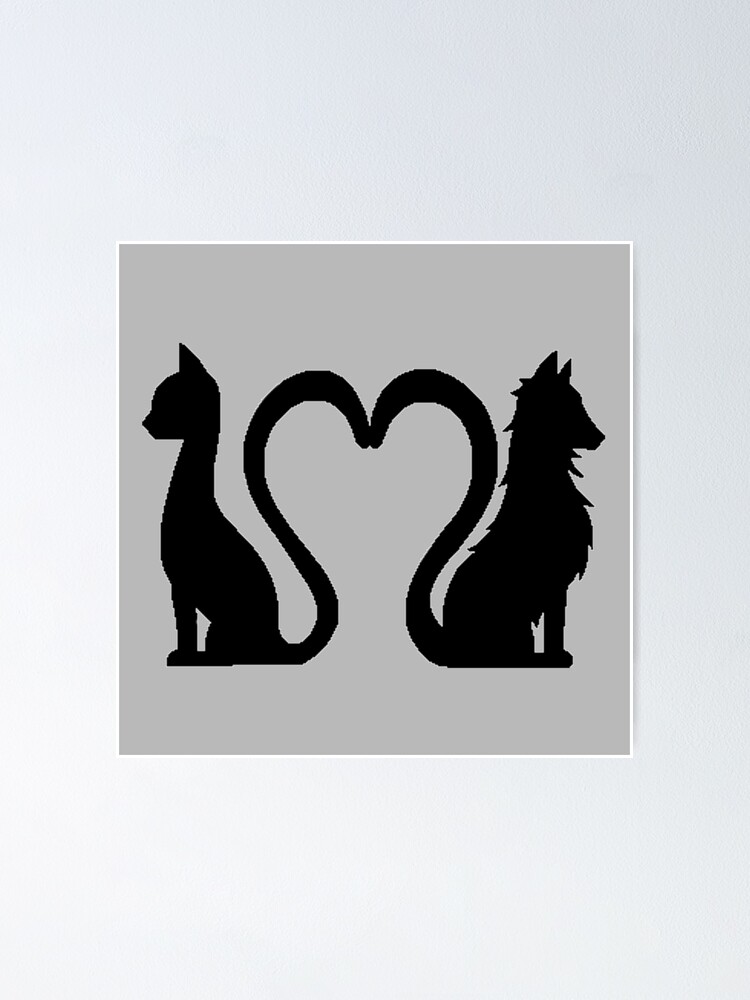 Thumbnail 1 of 3, Poster, Cat Dog designed and sold by steampunklizard.