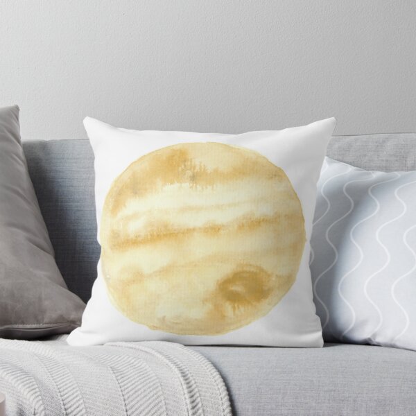 Artikelvorschau, Jupiter Throw Kissen entworfen und verkauft von Brookelle Hunter.