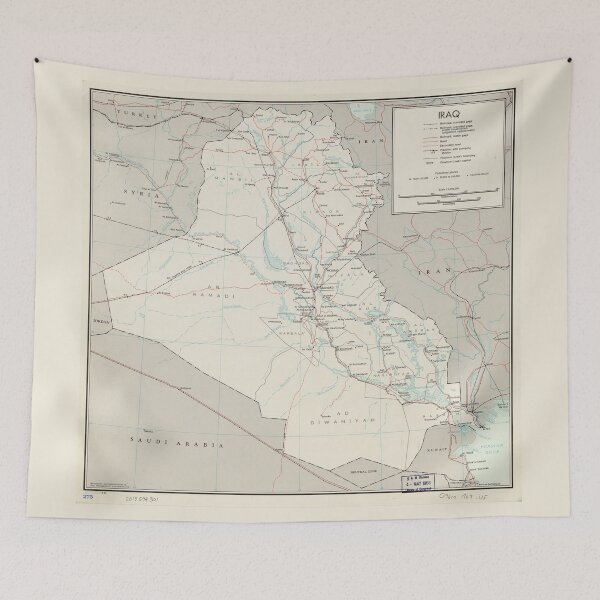 Item preview, Map of Iraq (1967) designed and sold by allhistory.