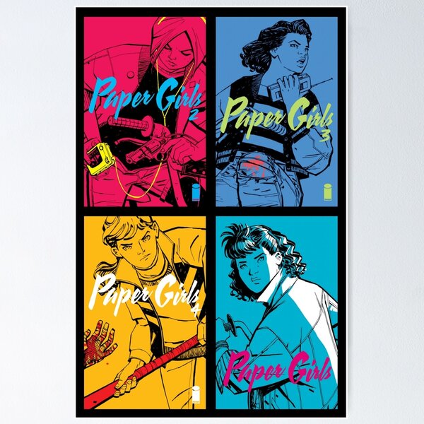 Item preview, Paper Girls - Erin Mac KJ Tiff - comic posters designed and sold by izobellecruz.