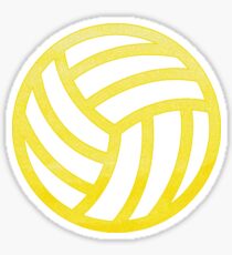 Volleyball Gelb Sticker