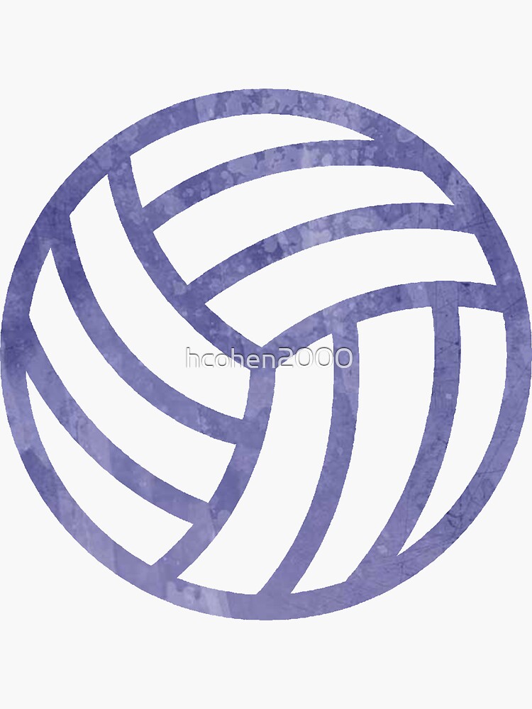 "Volleyball Purple" Sticker for Sale by hcohen2000 Redbubble