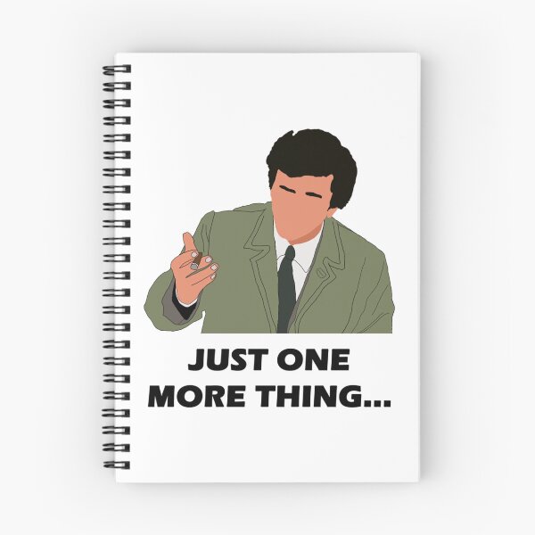 Item preview, Columbo Just One More Thing (Black)   designed and sold by Studio12b.