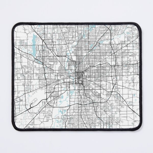 Item preview, Indianapolis City Map of Indiana, USA - Circle designed and sold by deMAP.