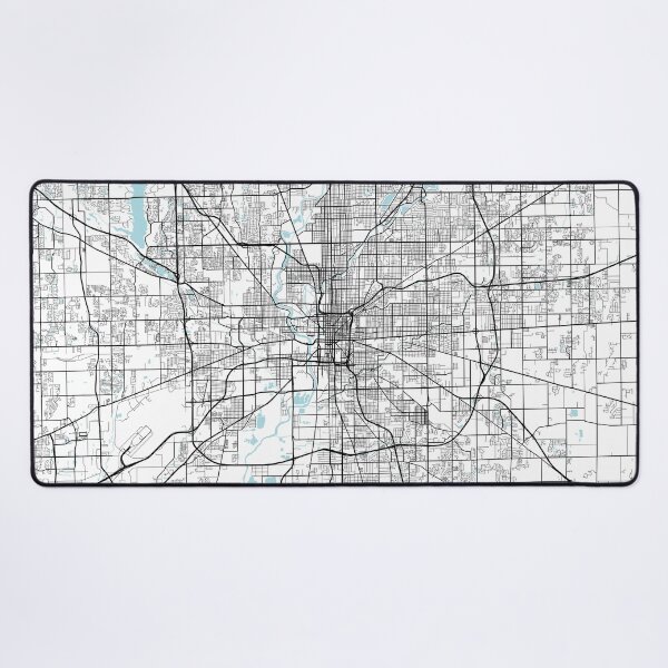 Item preview, Indianapolis City Map of Indiana, USA - Circle designed and sold by deMAP.