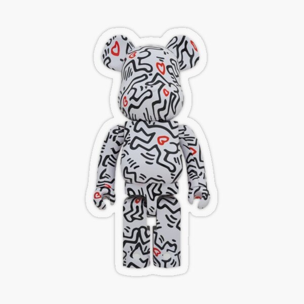 Orange camo Bearbrick Sticker for Sale by alarouche