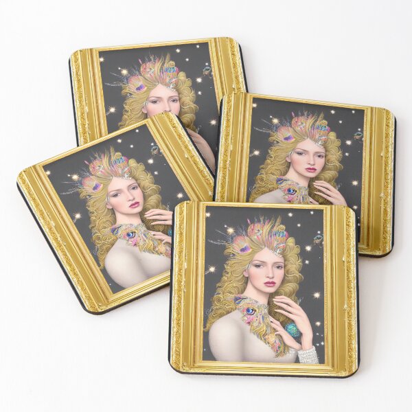 Item preview, Surrealist Expression Peacock Blond  designed and sold by @adorcharm Modern & Classic AI Art.