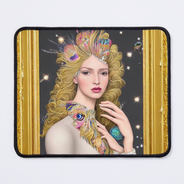 Item preview, Surrealist Expression Peacock Blond designed and sold by @adorcharm Modern & Classic AI Art.