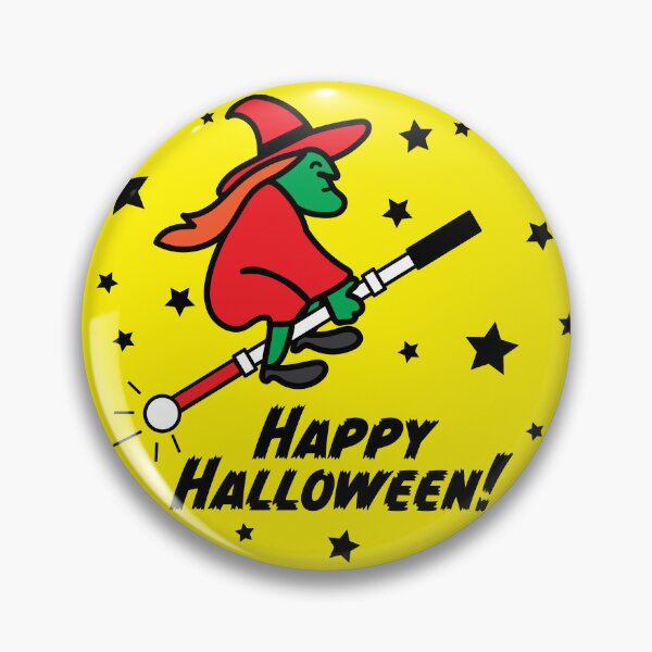 Item preview, Happy Halloween Witch with Cane designed and sold by IndeOandM.