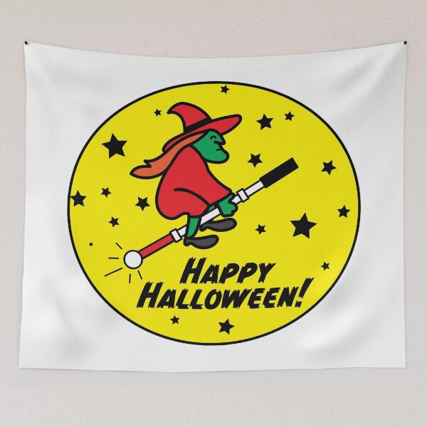 Item preview, Happy Halloween Witch with Cane designed and sold by IndeOandM.