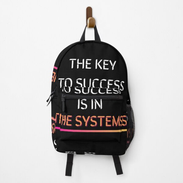 Item preview, The Key To Success Is In The Systems-Black Background designed and sold by Trendi61.
