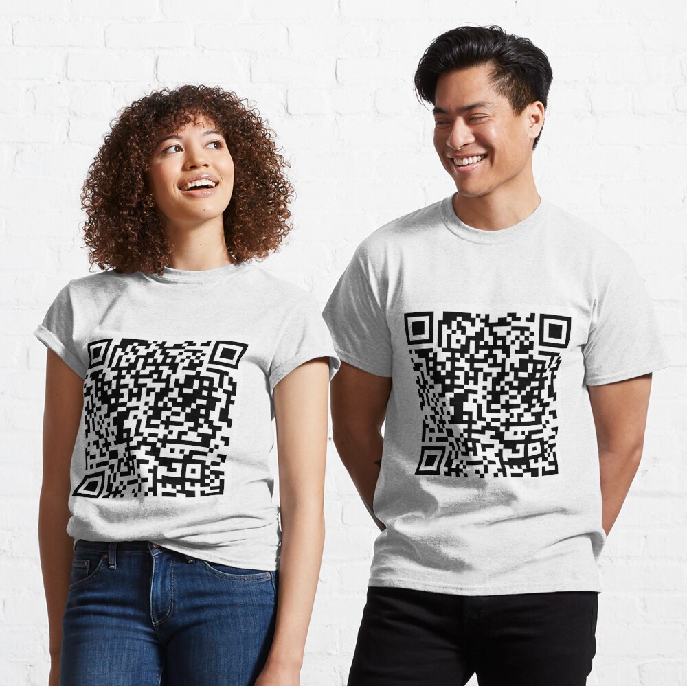 rickroll qr code Art Board Print for Sale by bsashop