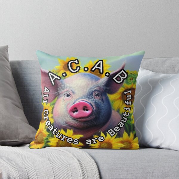 Item preview, ACAB All creatures are beautiful Pig designed and sold by Ashley Gagnon.