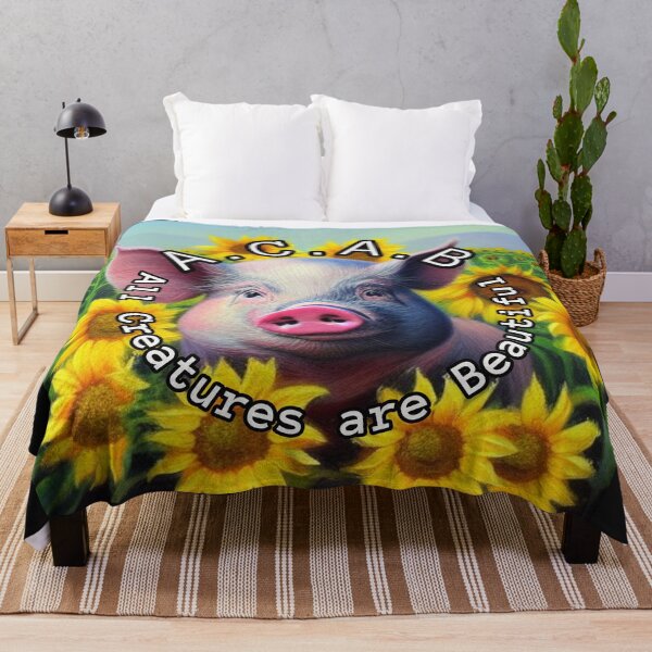 Item preview, ACAB All creatures are beautiful Pig designed and sold by Ashley Gagnon.