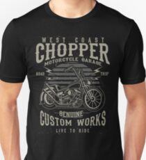 Chopper Motorcycle Retro Vintage Unisex T-Shirt