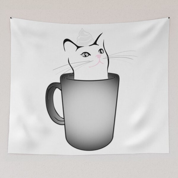 Item preview, Iced White Chocolate Catto (For Bright Colored Items) designed and sold by JZX1673.