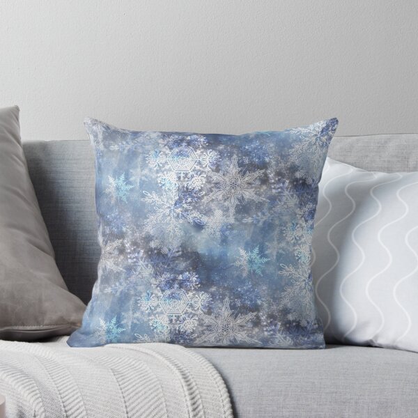 Item preview, Ice and Snow Textured Blue Christmas Pattern designed and sold by Sandy Richter.