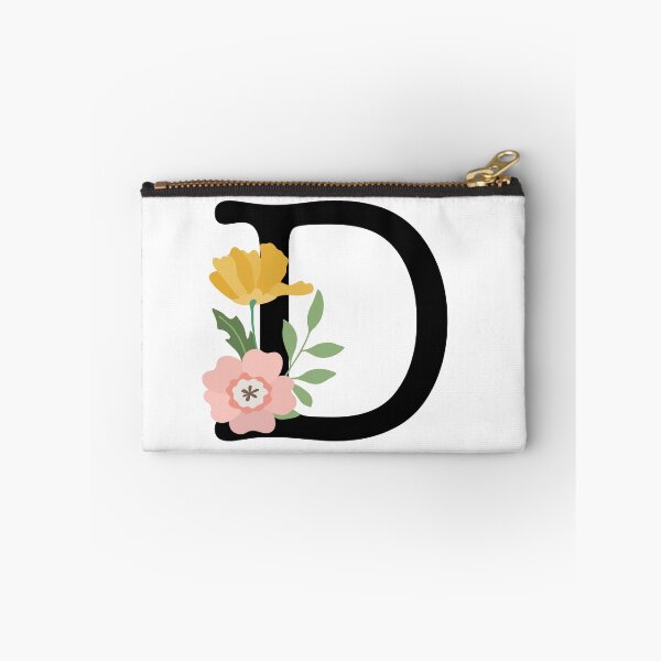 Item preview, Letter D Floral Monogram Typewriter Font Botanical Colorful  designed and sold by AlphaWords.