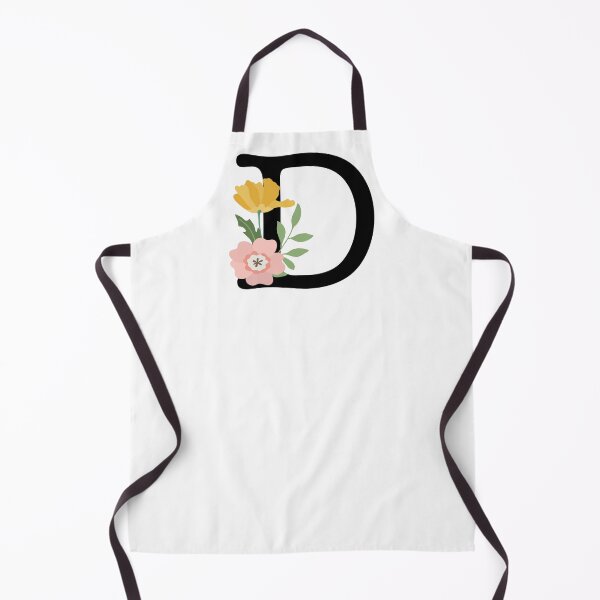 Item preview, Letter D Floral Monogram Typewriter Font Botanical Colorful designed and sold by AlphaWords.