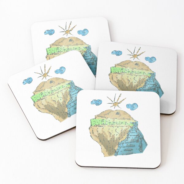 Item preview, Stylized mountain sun cliff  designed and sold by Coffeemerc117.