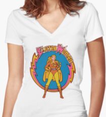 Electra Woman Women's Fitted V-Neck T-Shirt