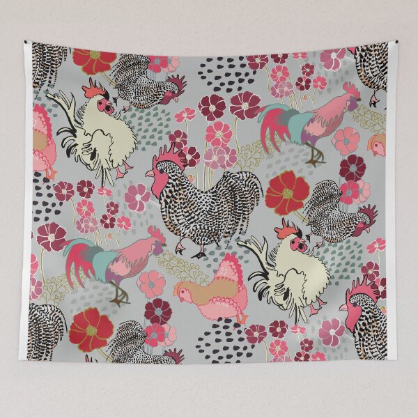Item preview, Rooster Parade designed and sold by LIMEZINNIASDES.
