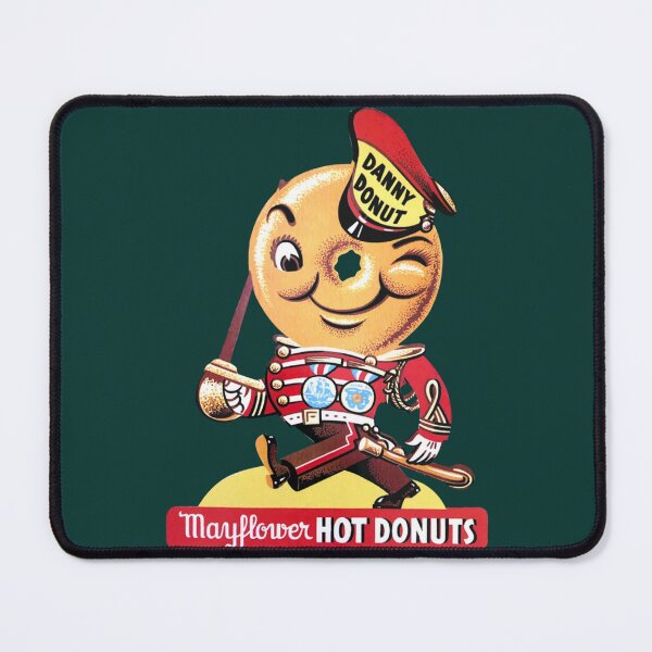 Item preview, 1937 Danny Donut Mayflower Hot Donuts Mascot with Logotype designed and sold by KensiMarque.