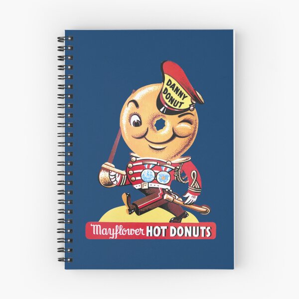 Item preview, 1937 Danny Donut Mayflower Hot Donuts Mascot with Logotype   designed and sold by KensiMarque.