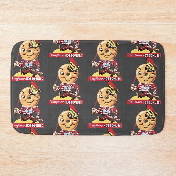 Item preview, 1937 Danny Donut Mayflower Hot Donuts Mascot with Logotype   designed and sold by KensiMarque.
