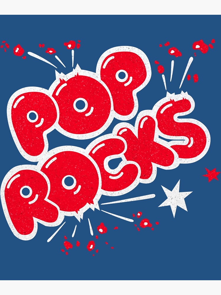 Discover 70s Pop Rocks Retro Candy Phenomenon Logo with A Little Distressing Canvas