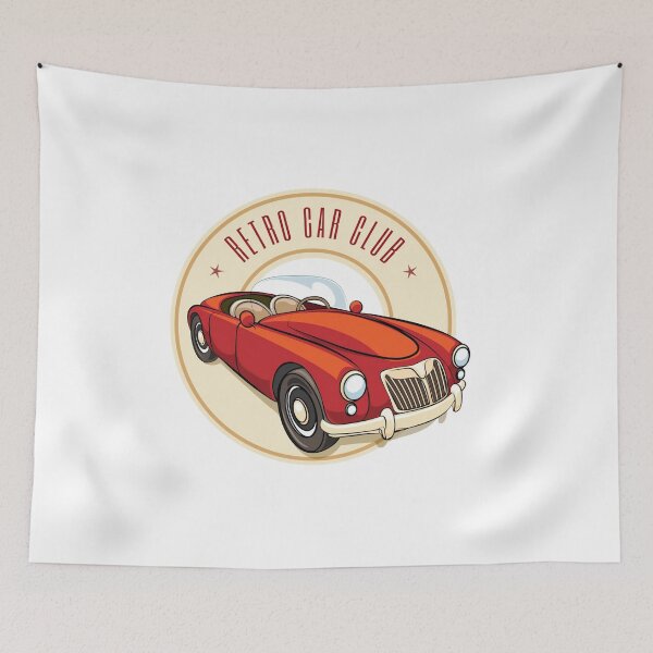 Item preview, RETRO CAR CLUB ILLUSTRATION  designed and sold by Vehiclestore.