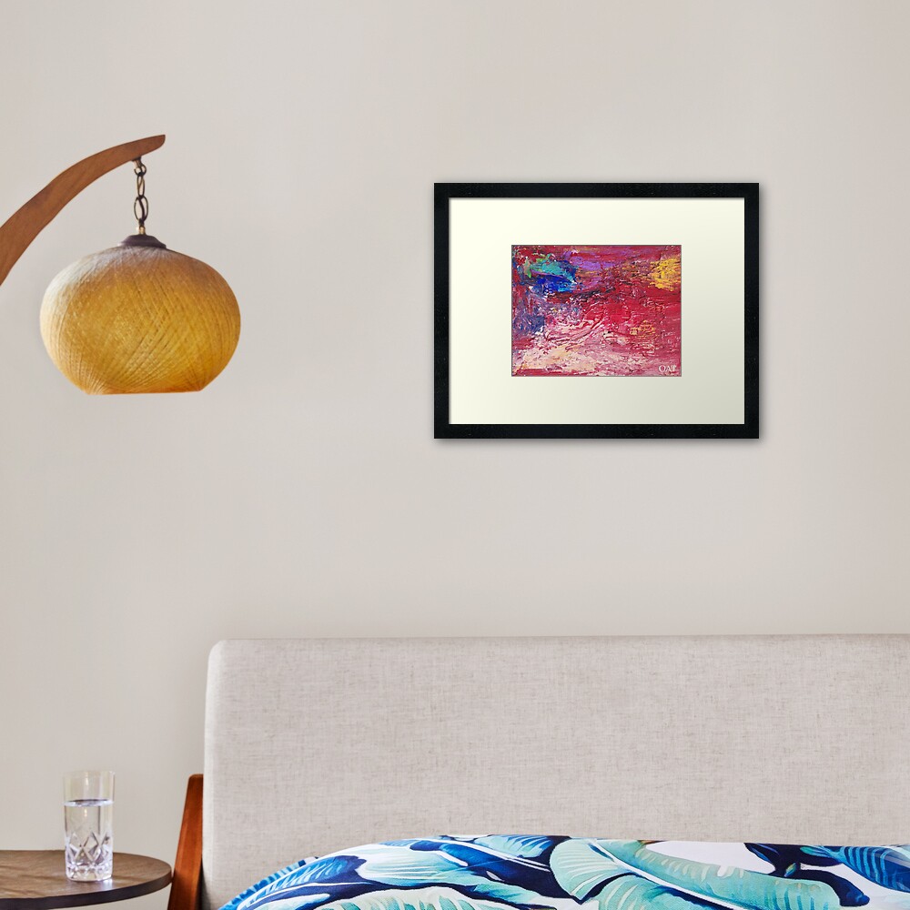 Anger Gets You Nowhere but The Heart Transforms this Energy Framed Art Print