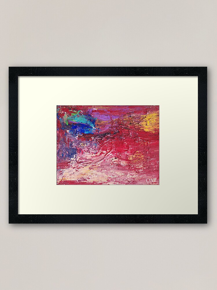 Framed Art Print, Anger Gets You Nowhere but The Heart Transforms this Energy  designed and sold by Olivia  Tatara
