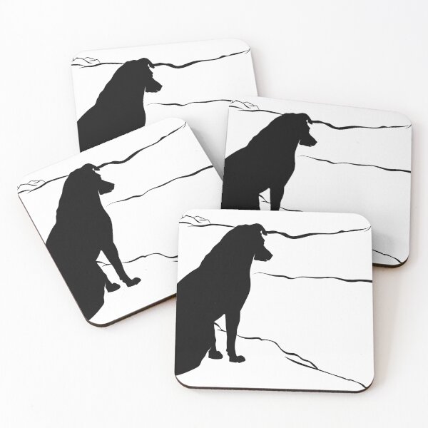 Item preview, Dog and mountain silhouette landscape scene designed and sold by DesignsByMadiha.