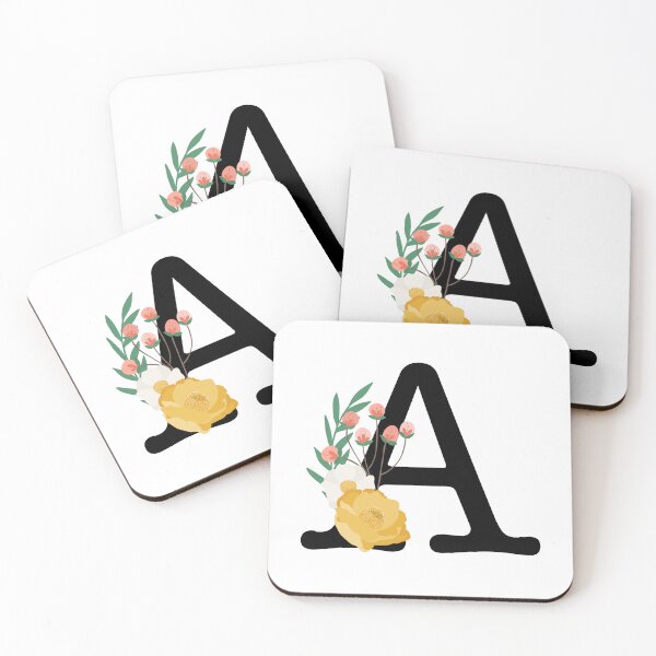 Item preview, Letter A Monogram Typewriter Font Floral Botanical Colorful  designed and sold by AlphaWords.