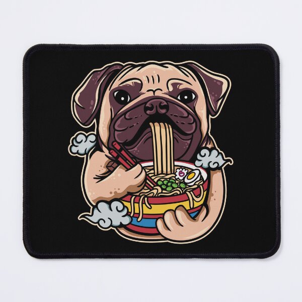 Item preview, Pug Dog Eat Ramen Noodle Vintage Japanese designed and sold by Uvi-Pro.