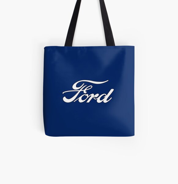 Classic Car Logos: Ford All Over Print Tote Bag
