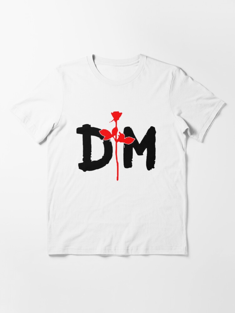 Depeche Mode, (DM) logo and red rose, 2023 Depeche Unisex Ultra Cotton Tee