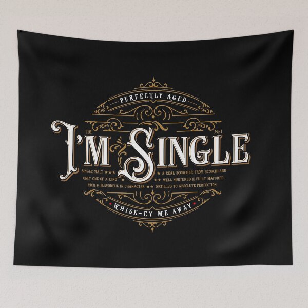 Item preview, I'M SINGLE ! designed and sold by fullyballed.
