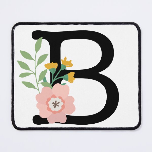 Item preview, Monogram Letter B Floral Typewriter Font Botanical Colorful designed and sold by AlphaWords.