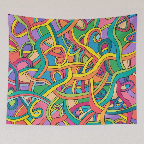Item preview, Curved color lines designed and sold by jsebouvi.