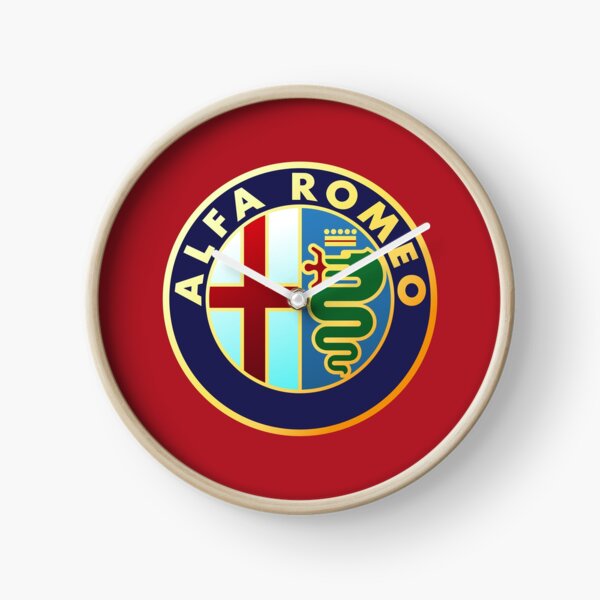Alfa Romeo - Classic Car Logos Clock