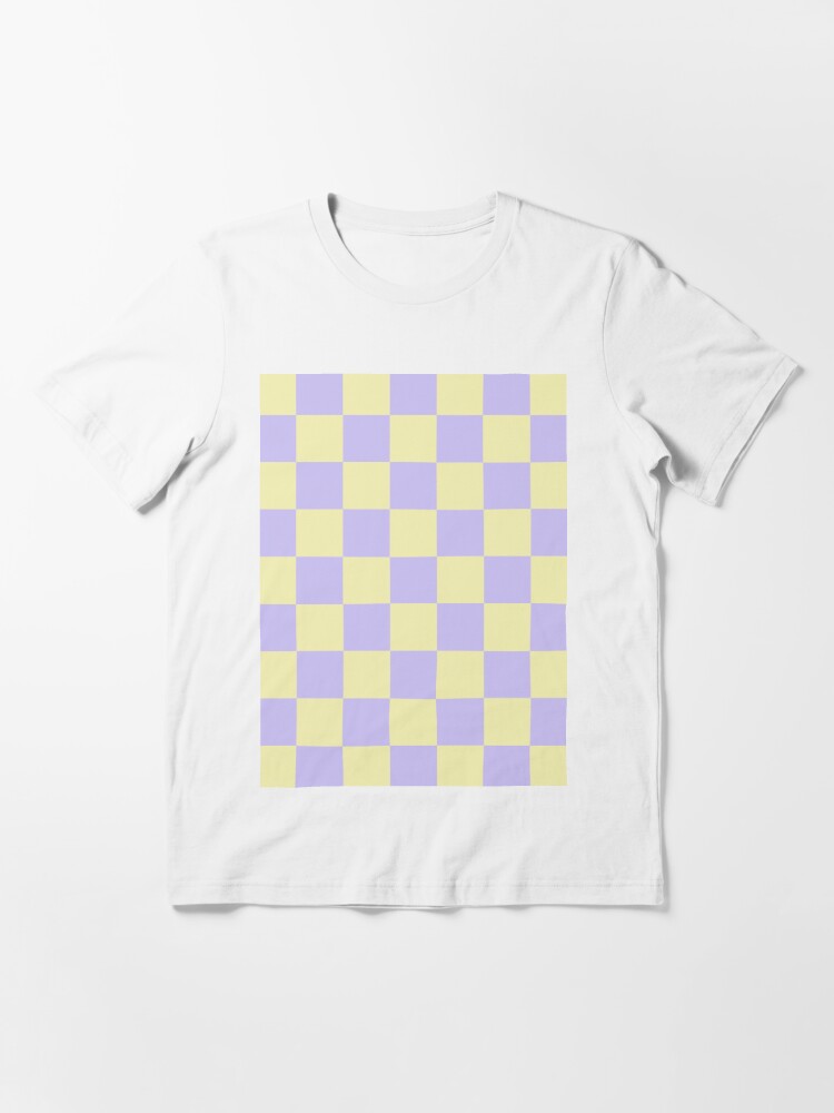 Light Purple Checkered Pattern Graphic T-Shirt for Sale by