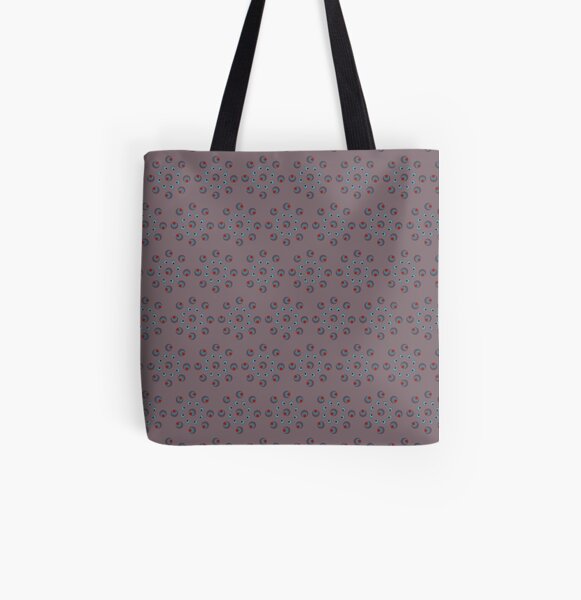 Hiver mauve Tote bag doublé